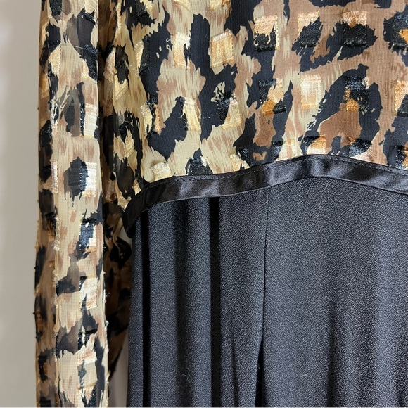 Vintage 80's Jeffrey & Dara Animal Print Wide Leg Jumpsuit - Picture 6 of 16